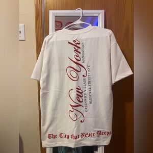 Urban Style New York Tee in White and Red
